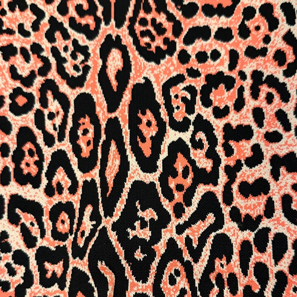 BCBGMaxAzria Pink and Black Animal Print Pencil Skirt - Picture 6 of 7